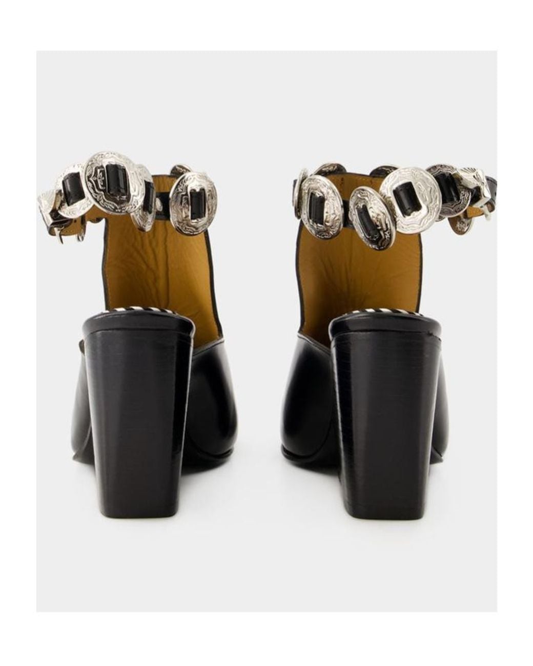 Toga Black Embellished Slingback Boots