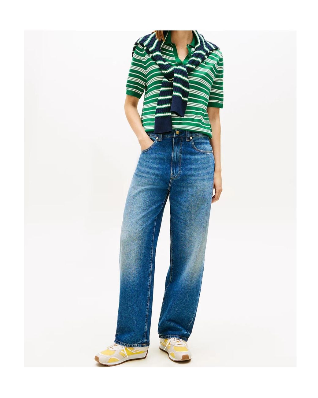Tommy Hilfiger Green Short-Sleeved Polo Shirt