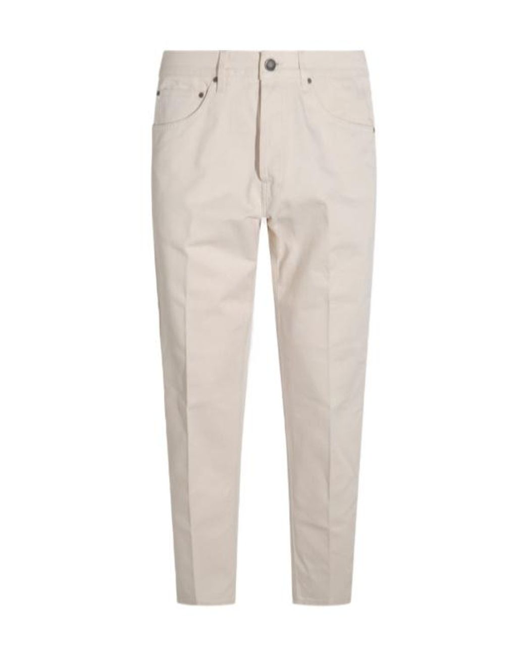 Lardini Natural Mid-Rise Straight-Leg Jeans for men