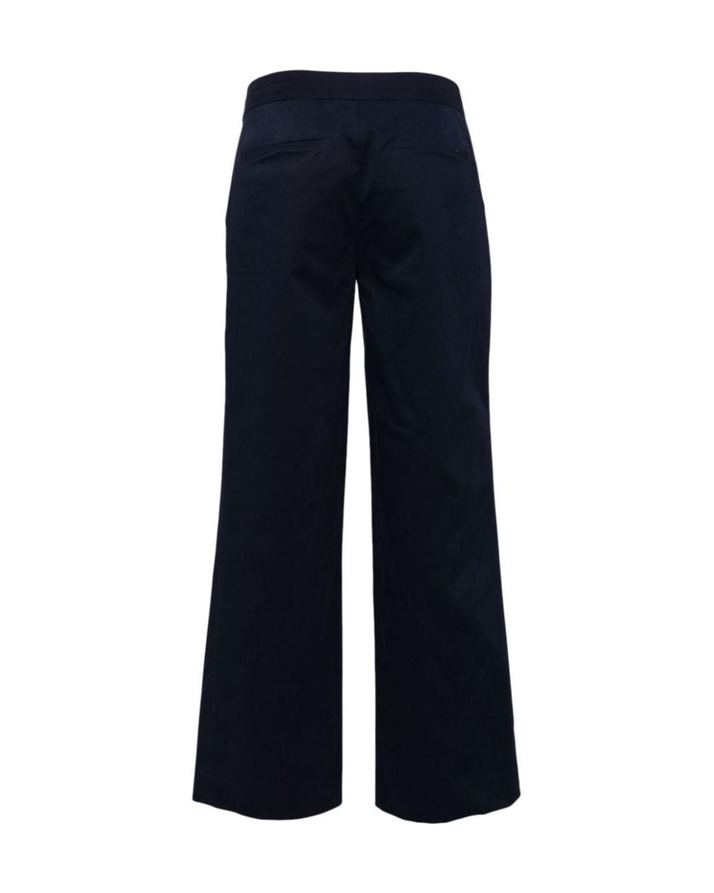 Staud Blue Hidden-Button Casual Trousers