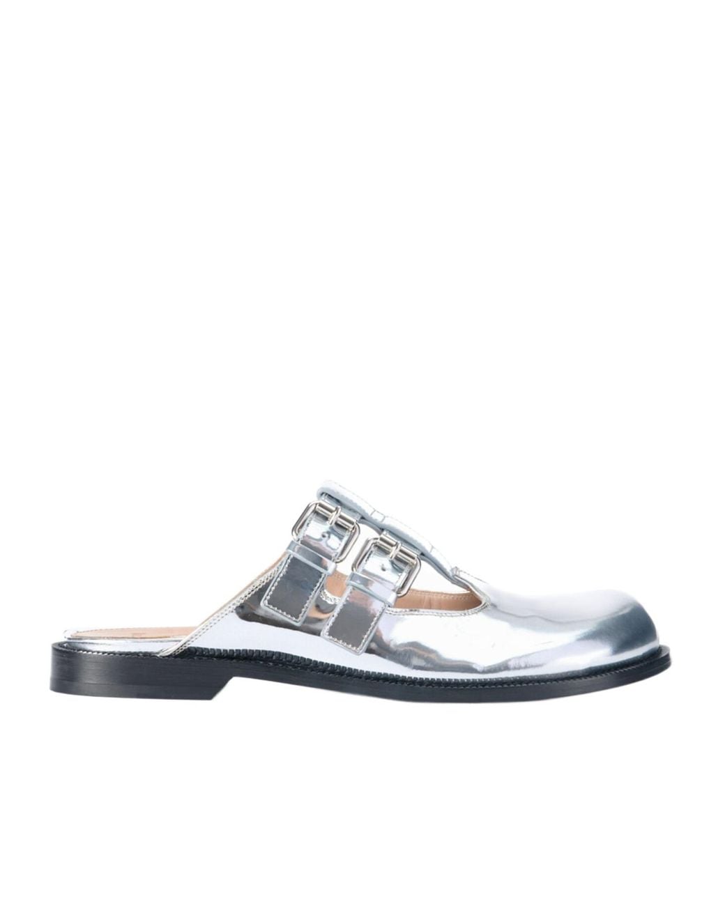 Loewe White Campo Mary Jane Mules