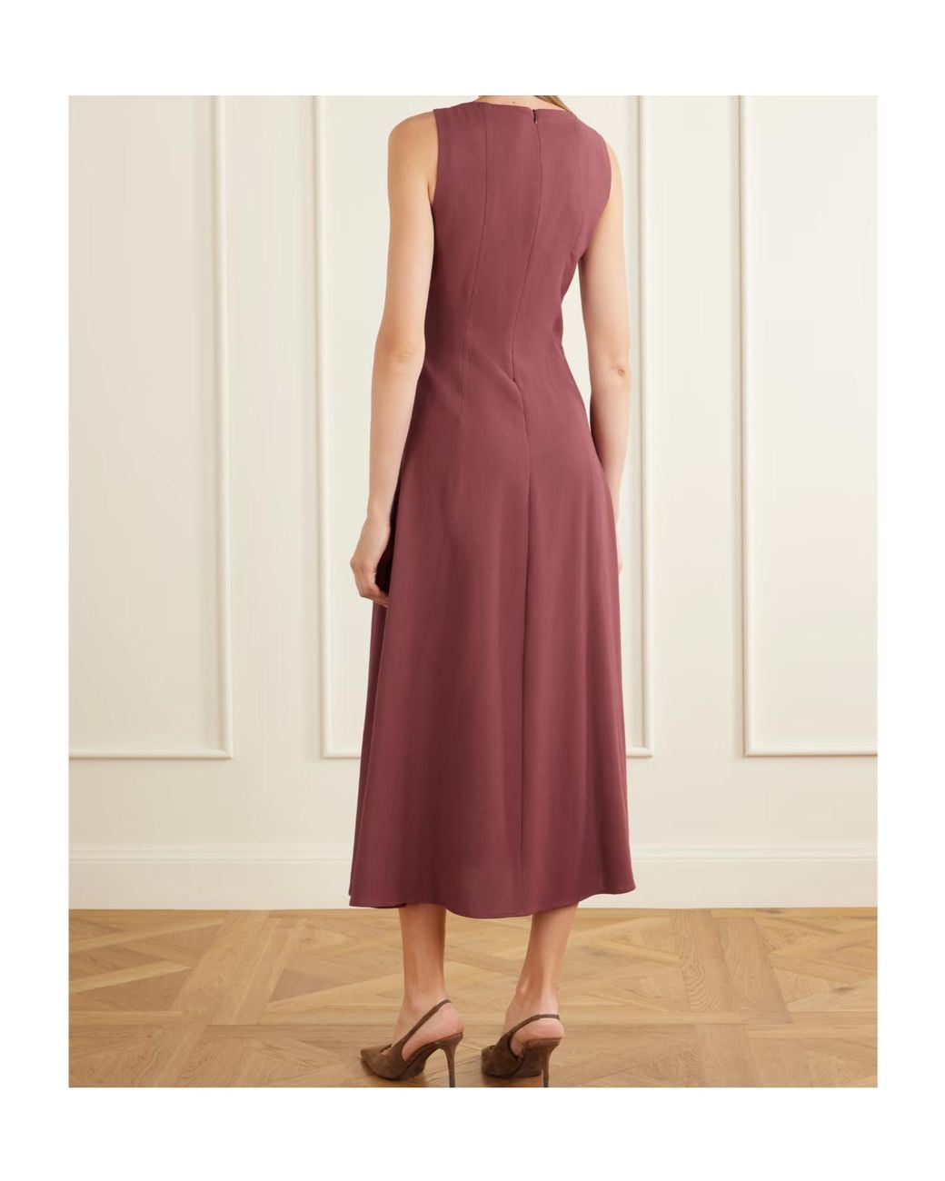 Brunello Cucinelli Purple Sleeveless Dress