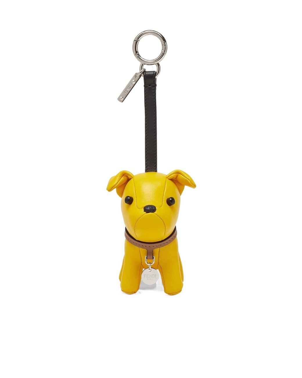 Fendi Metallic Ito Dog Shaped Charm
