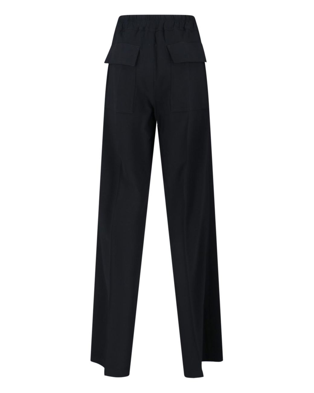 Rick Owens Black Drawstring Trousers
