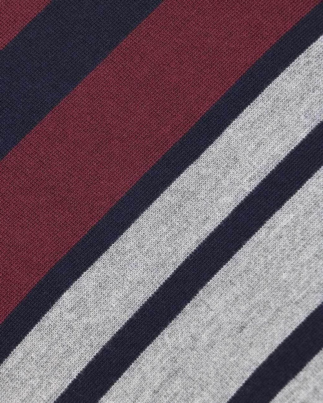 Karl Lagerfeld Purple Striped Knit Sweater for men