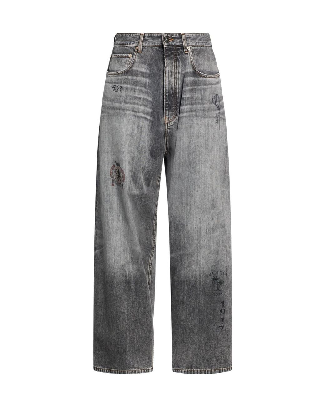 Balenciaga Gray Denim Trousers