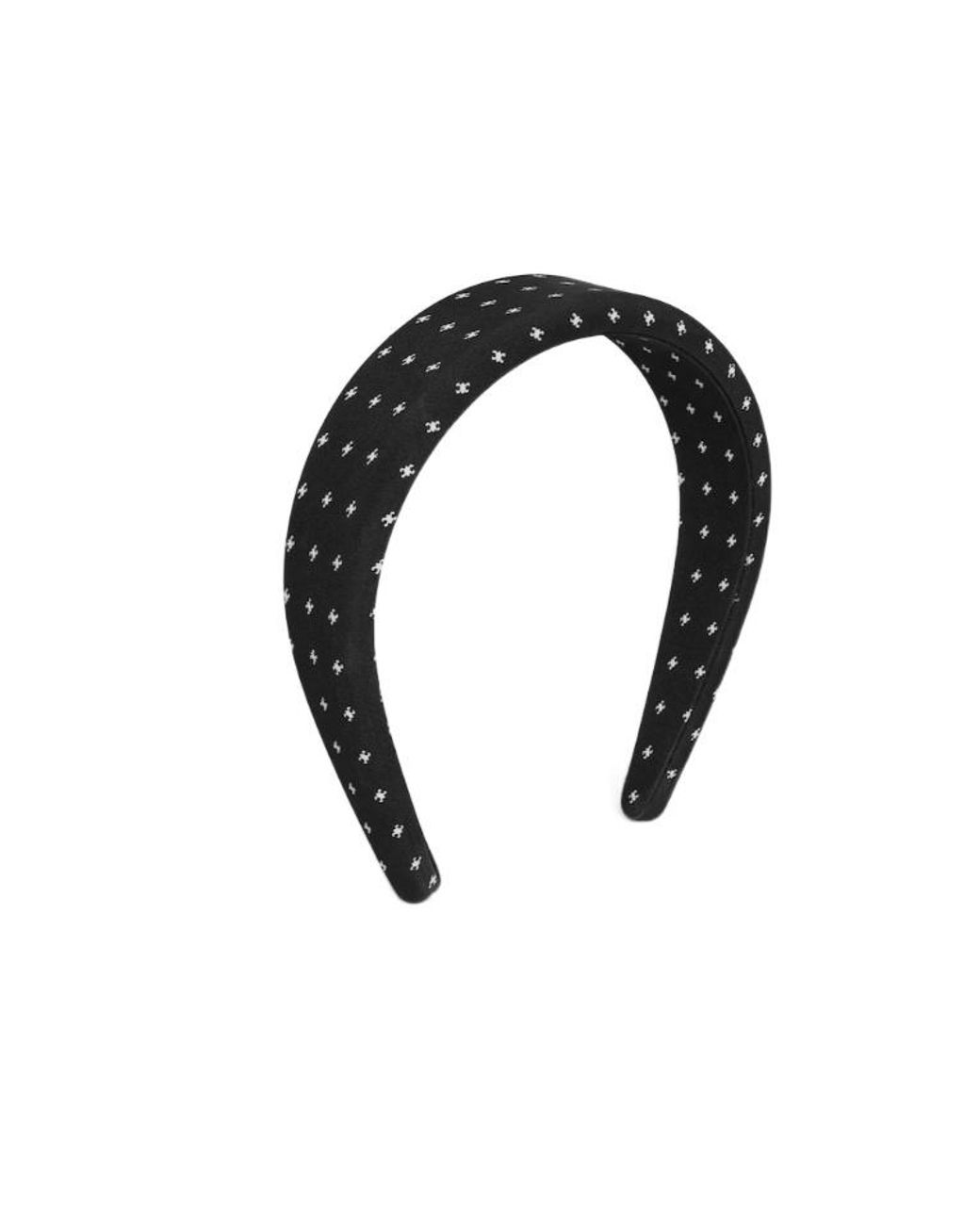 Céline Black Micro Triomphe Headband