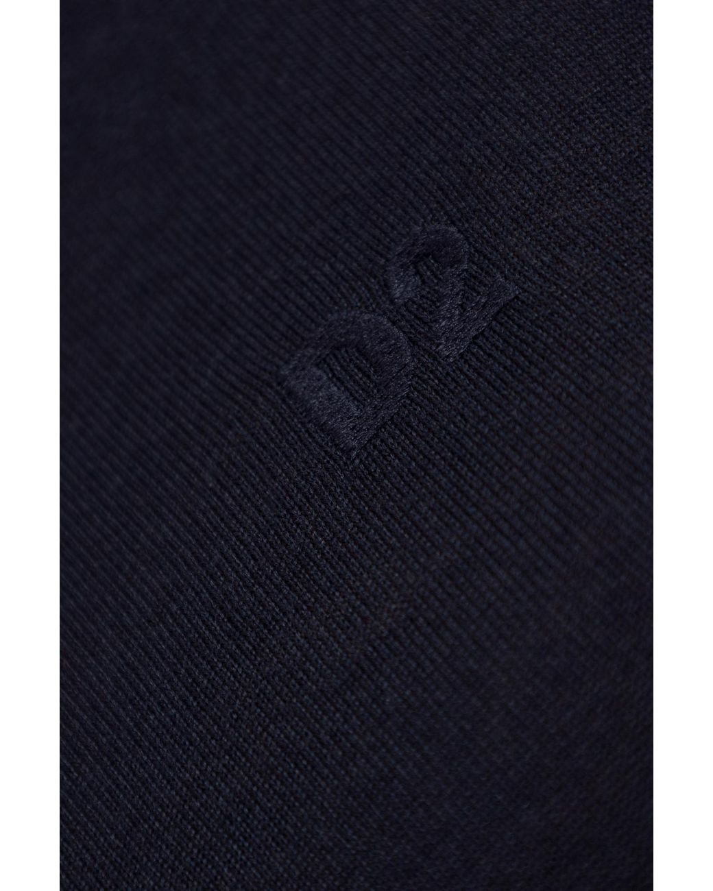 DSquared² Blue Logo Embroidered Turtleneck Knit Jumper