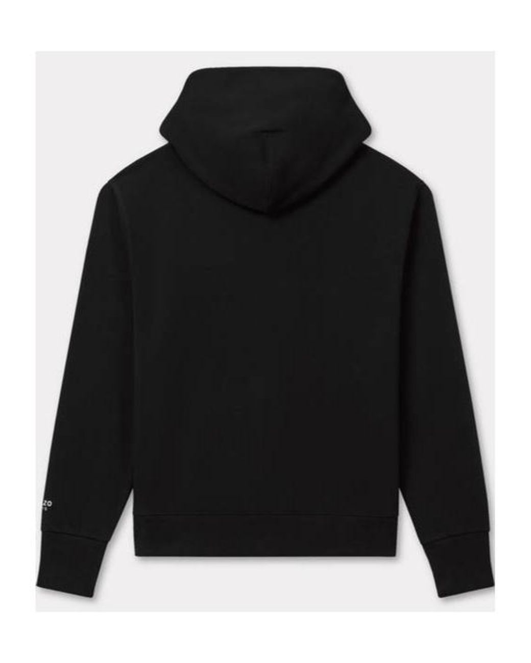 KENZO Black Pop' Embroidered Zipped Hoodie for men