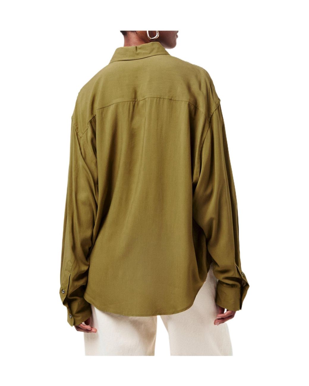 AMI Green Plain Long-Sleeve Shirt
