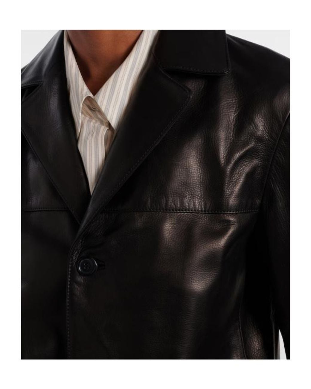 Nili Lotan Black Tristan Leather Jacket