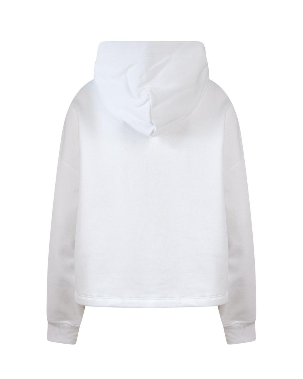 Valentino White Sequinned-Logo Detail Hoodie