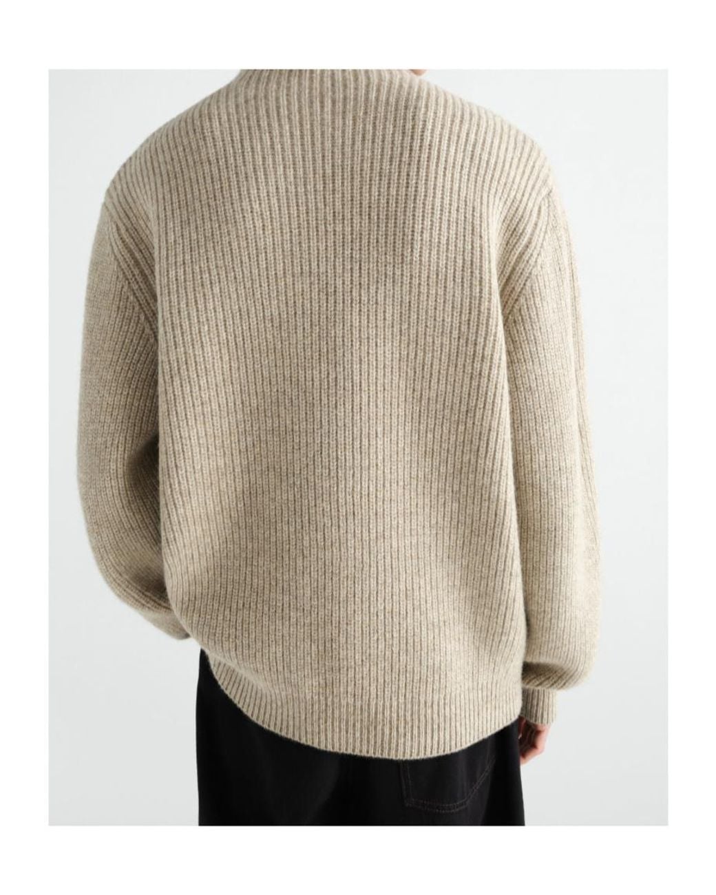 Lemaire Natural Mélange Turtleneck Knitted Jumper for men