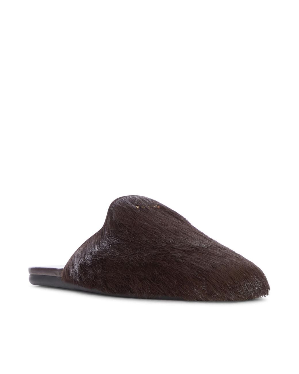 Prada Brown Leather Slippers