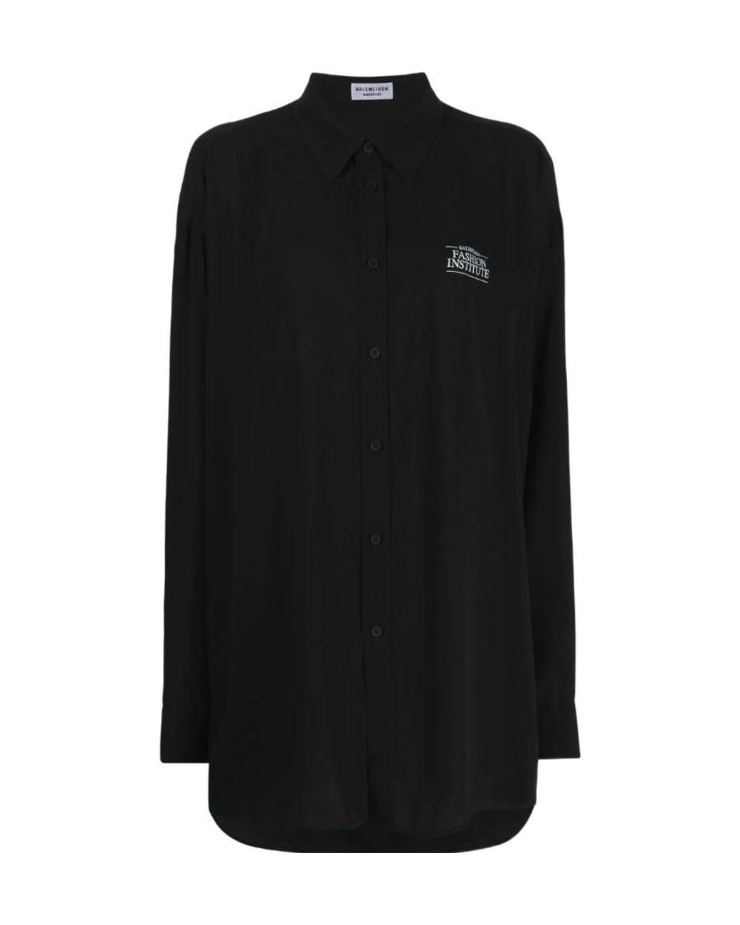 Balenciaga Black Camicetta Morbida Fashion Institute Da Donna