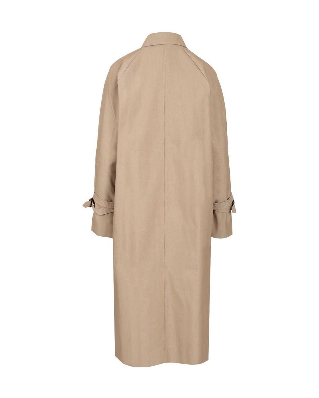 Totême Natural Totême Double-Breasted Long Sleeved Trench Coat