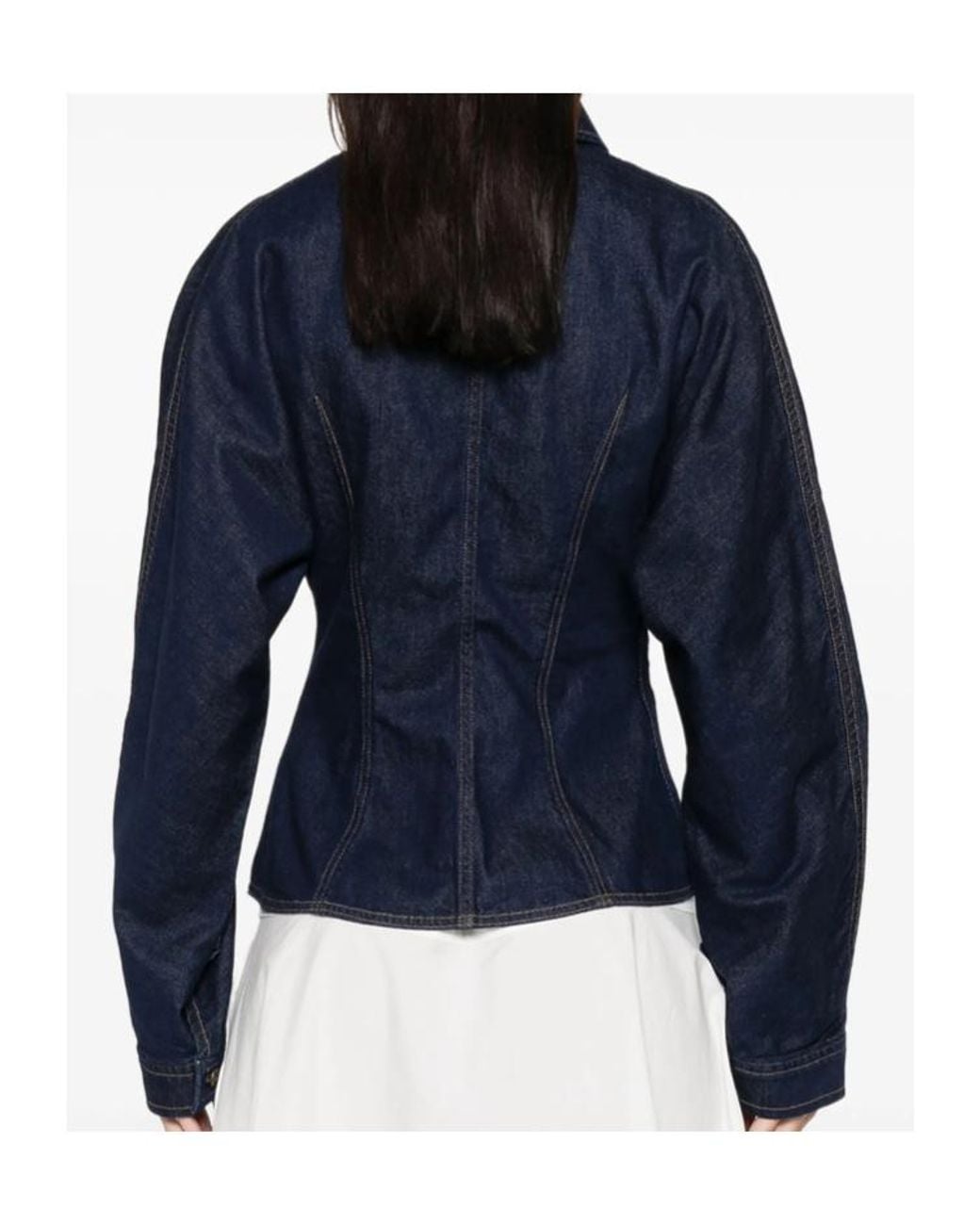 Agolde Blue Button Fastening Shirt With Point Collar