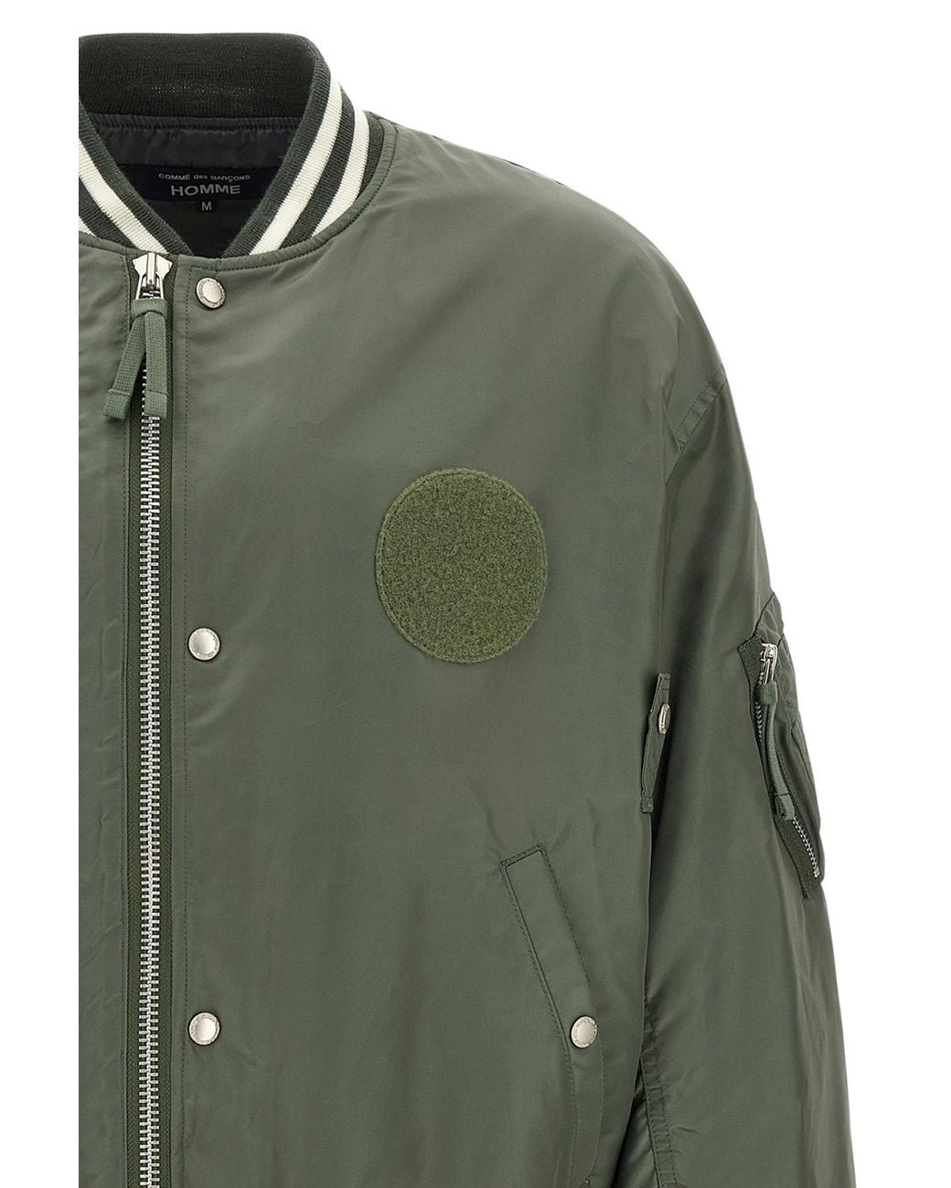 Comme des Garçons Green Comme Des Garçons Homme Patch Oversized Bomber Jacket for men
