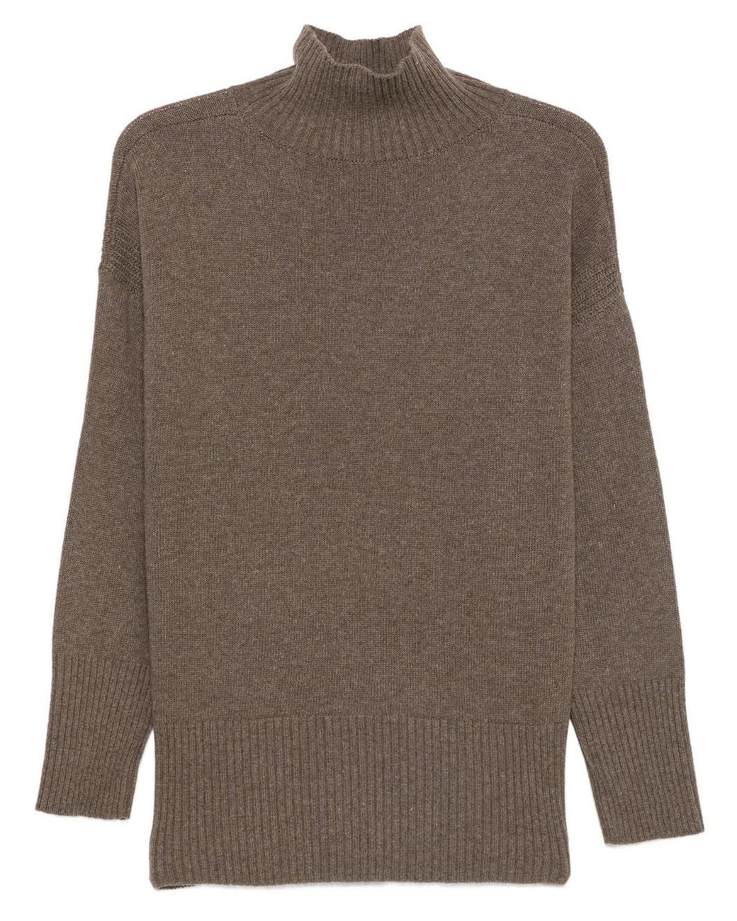 Roberto Collina Brown Turtleneck Sweater