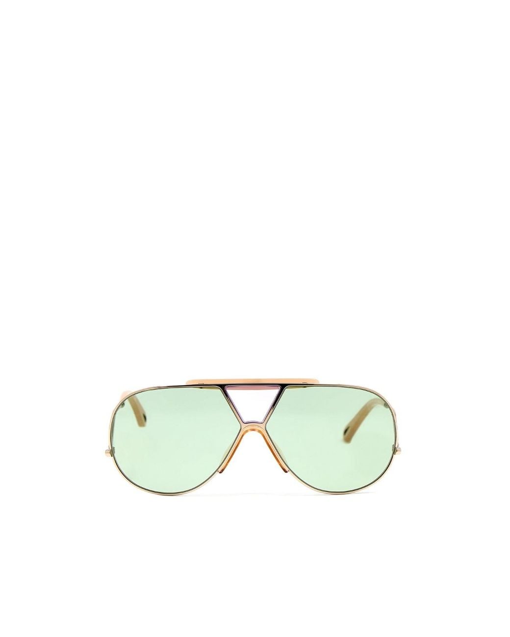 Chloé Green Logo Sunglasses