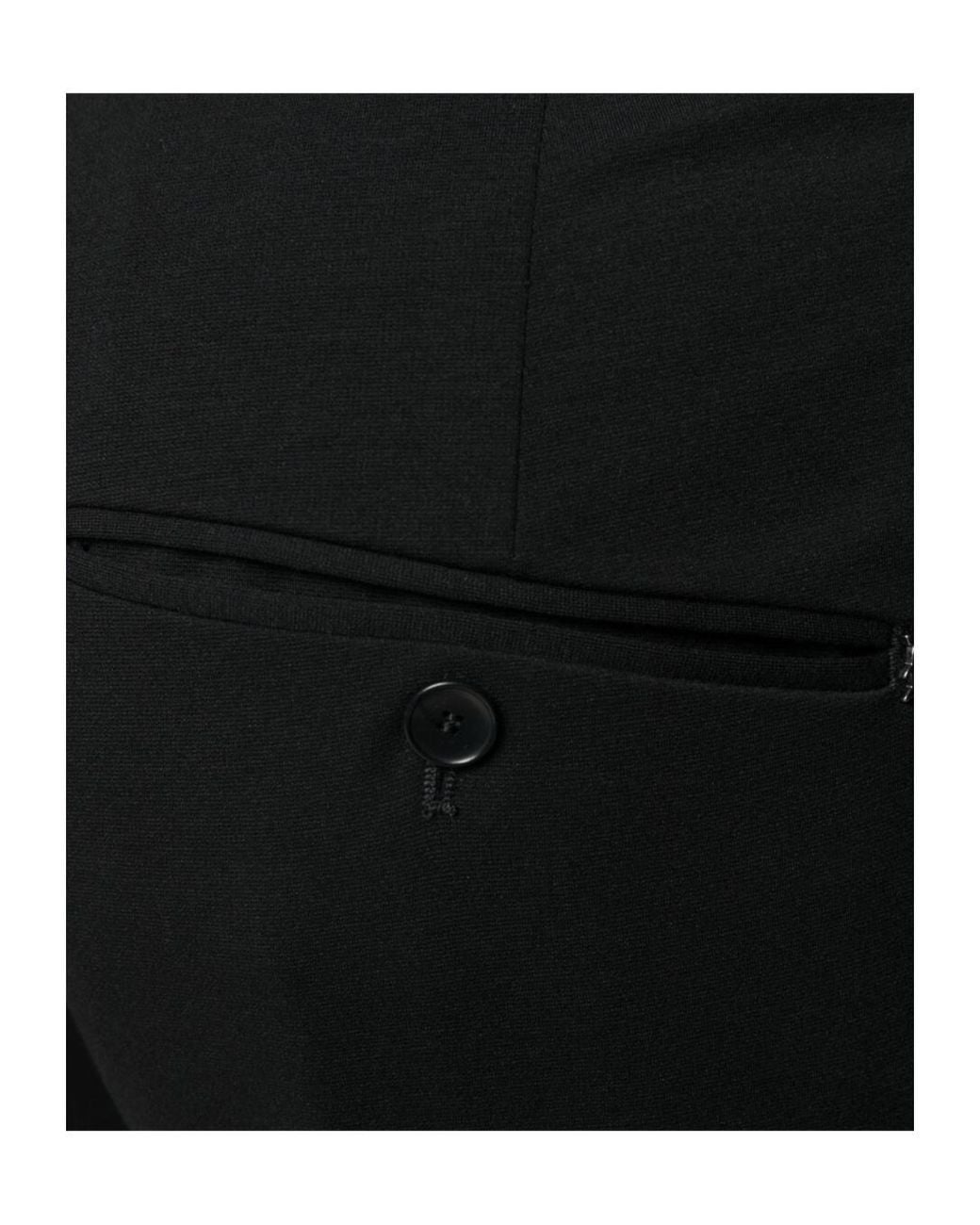 Dondup Black Belt Loops Slacks for men