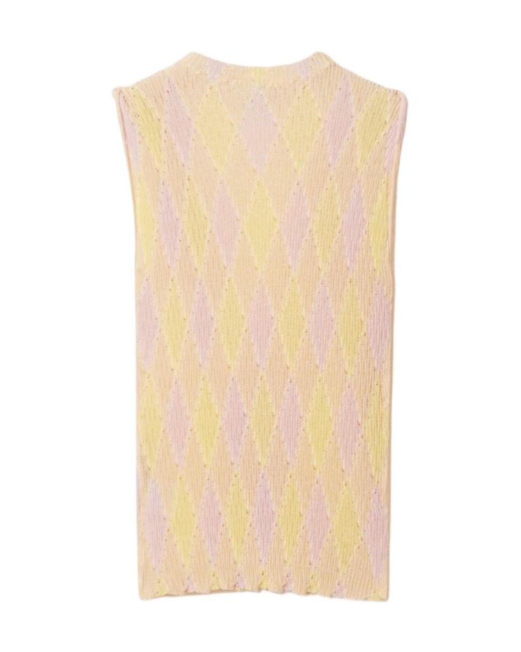 Burberry Multicolor Embroidered Cotton Blend Top