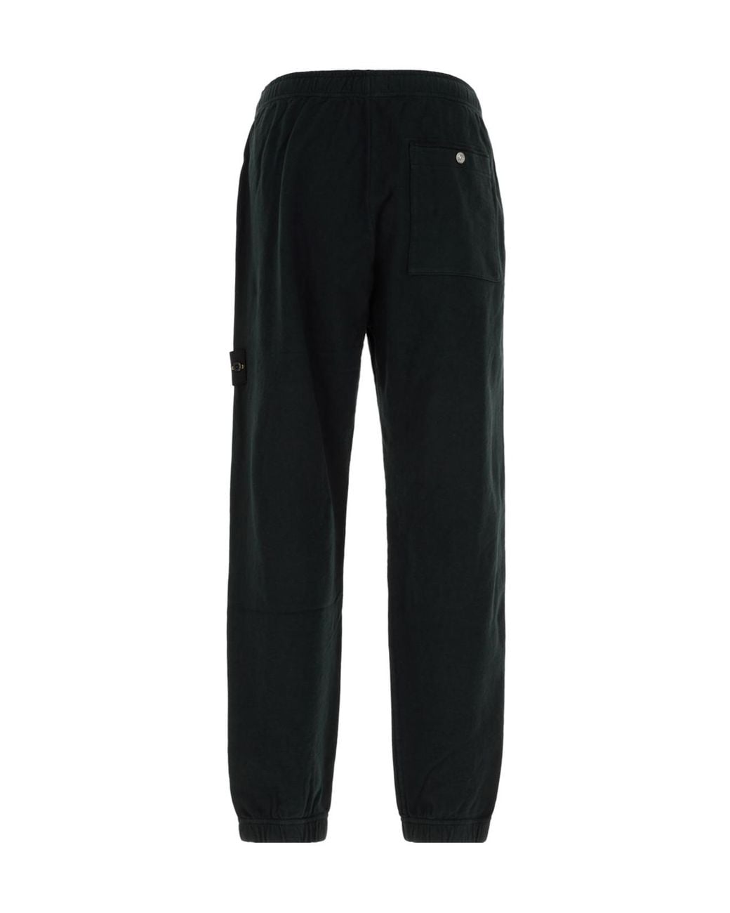 Stone Island Black Elastic Waist Sports Pants for men