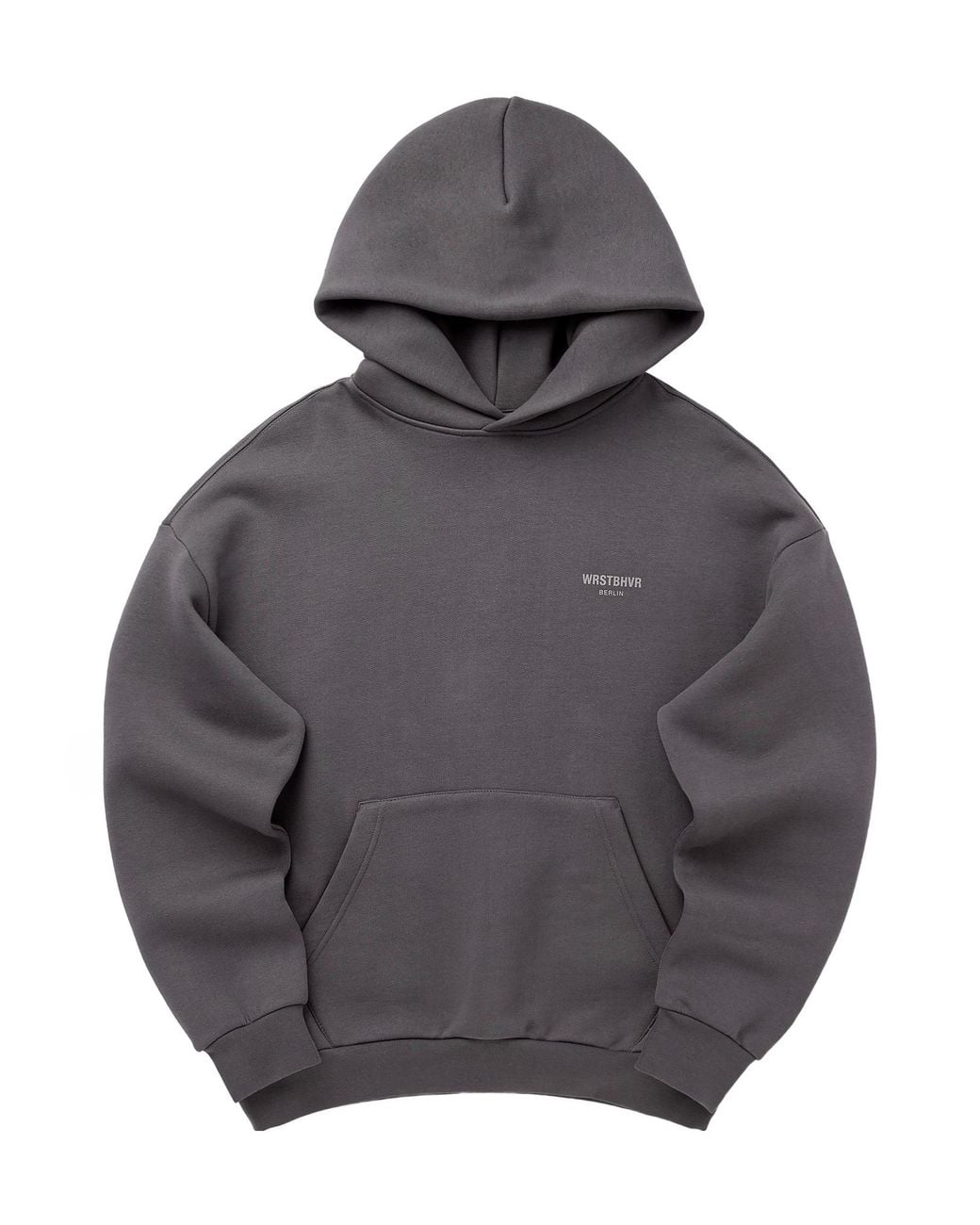WRSTBHVR Gray Micah V2 Logo-Print Hoodie for men