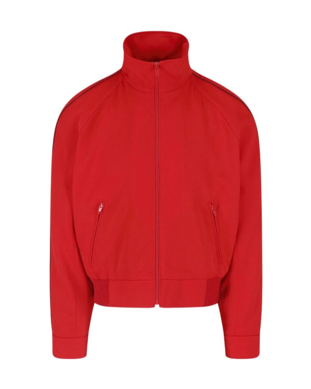 Marni Red Zip-Up Track Jacket for men