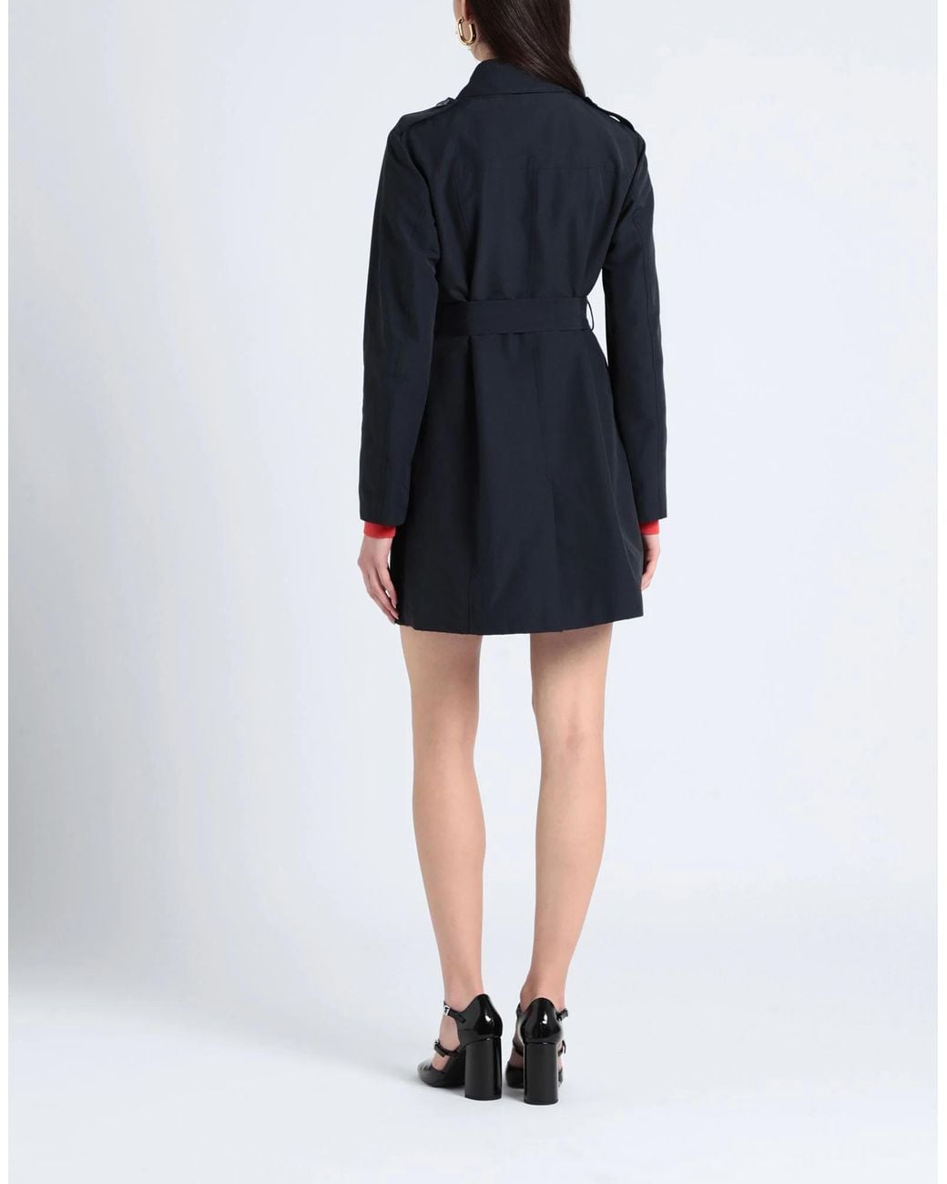 MAX&Co. Blue Minimalist Trench Coat