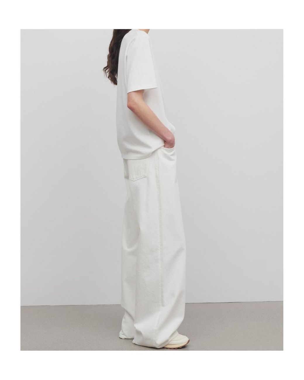The Row White Eglitta Cotton Jeans