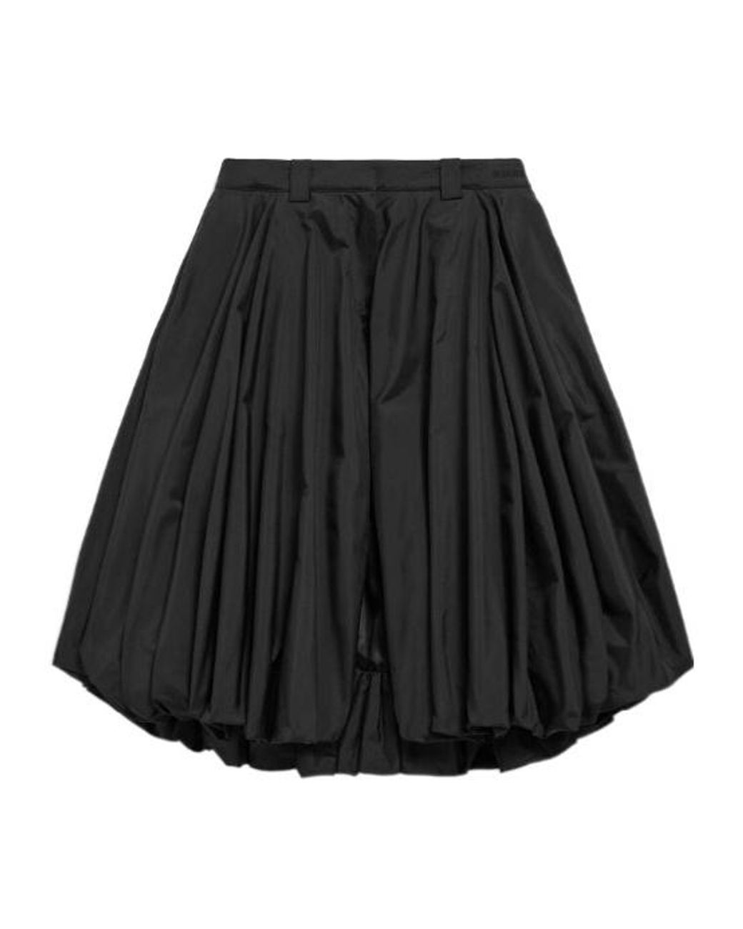Balenciaga Black Balloon Pleated Shorts