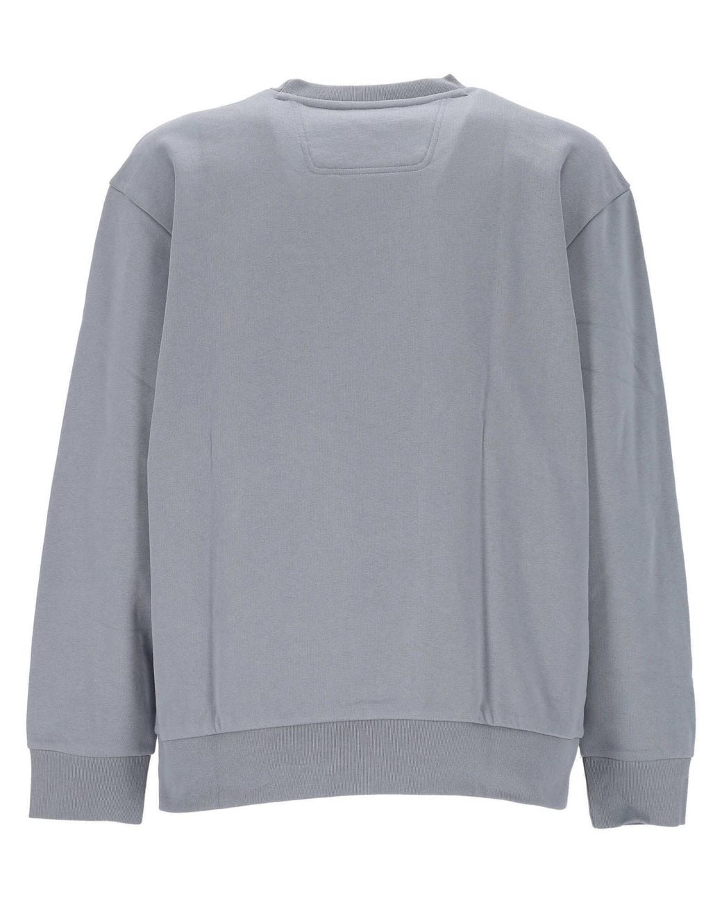 Boss Gray Logo-Patch Sweater for men