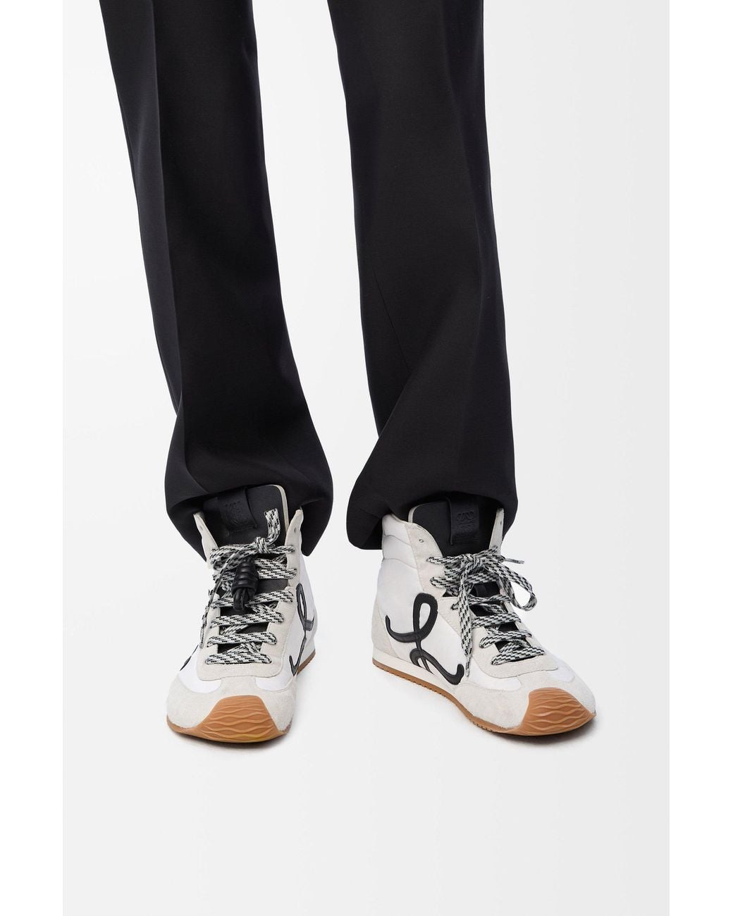 Loewe White Ballet Runner 2.0 High Top Sneakers