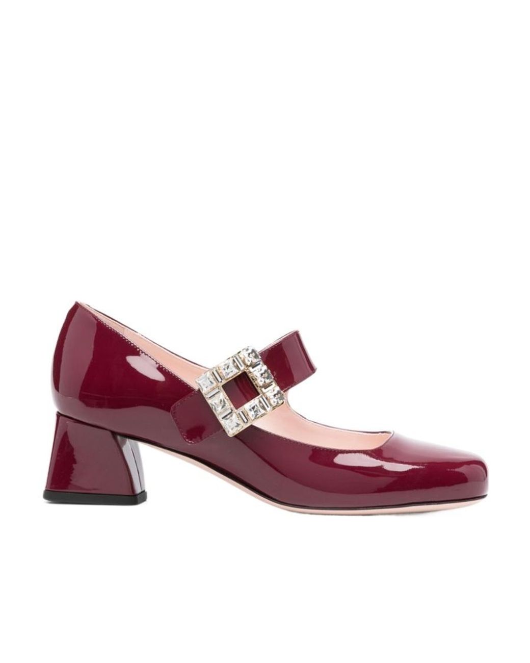 Roger Vivier Purple Crystal Clasp High Heels