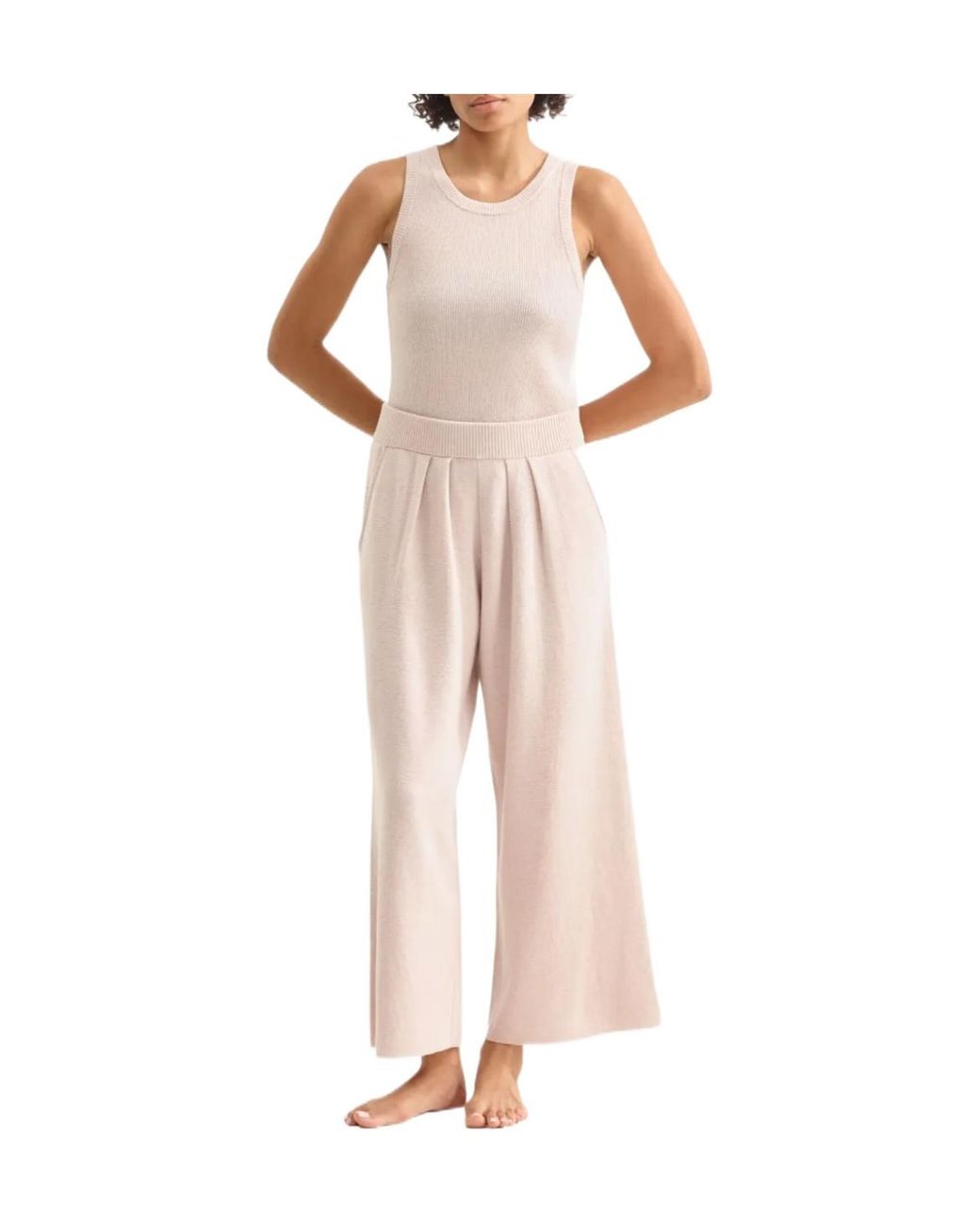 Eres Pink Pleated-Pocket Trousers