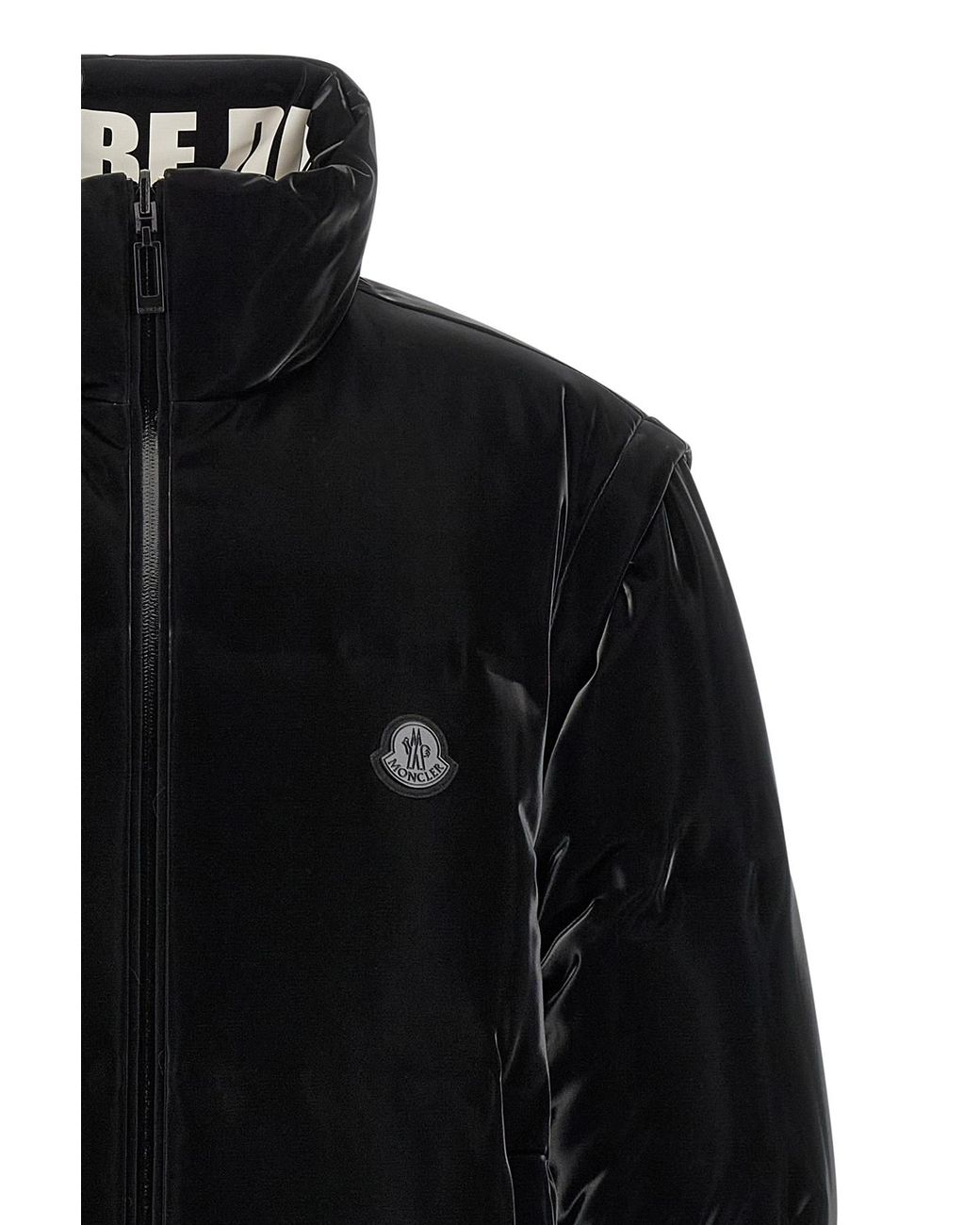 Moncler White X Asap Rocky Throttle Reversible Down Jacket for men