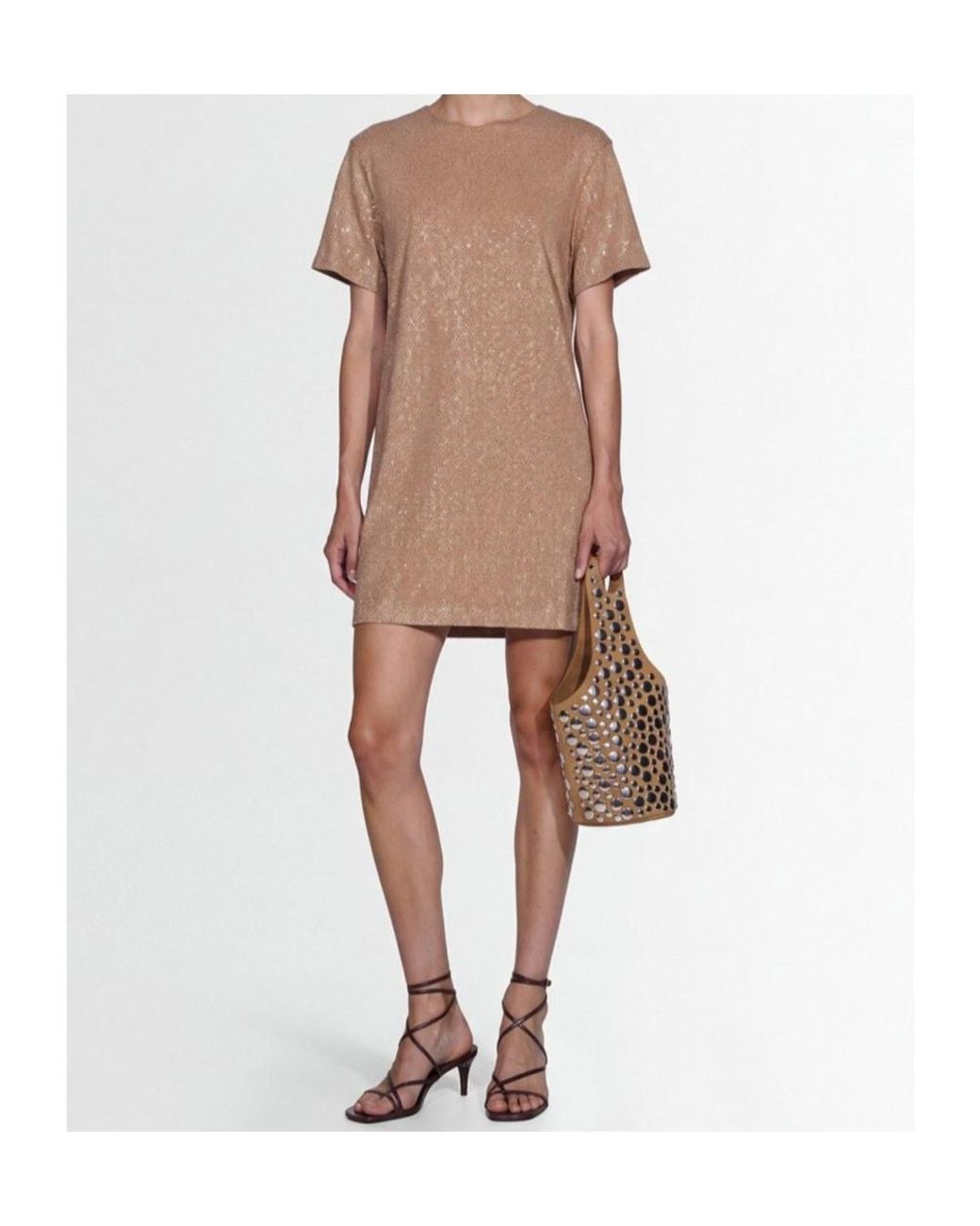GIUSEPPE DI MORABITO Multicolor Short-Sleeved Mini Dress