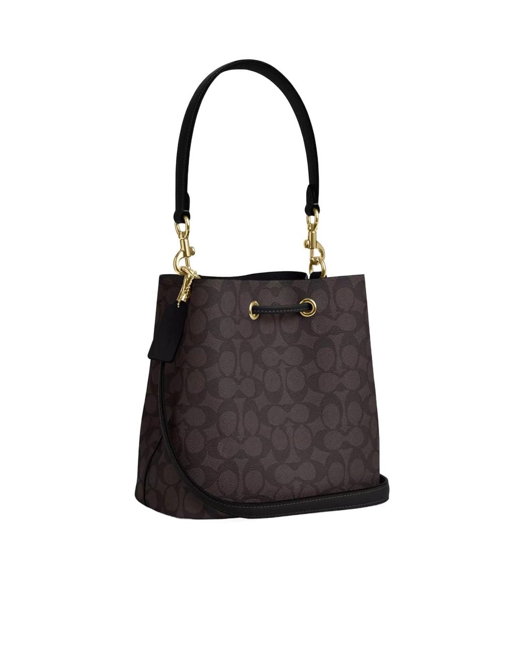 COACH Black Rowan Bucket Bag