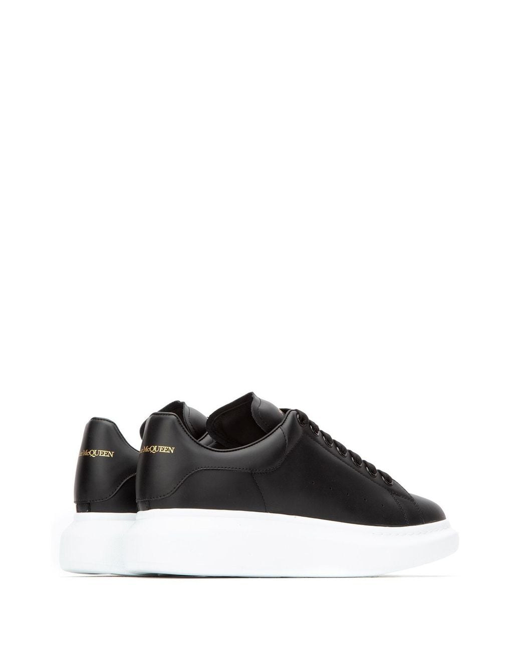 McQueen Black Oversized Low-Top Sneakers