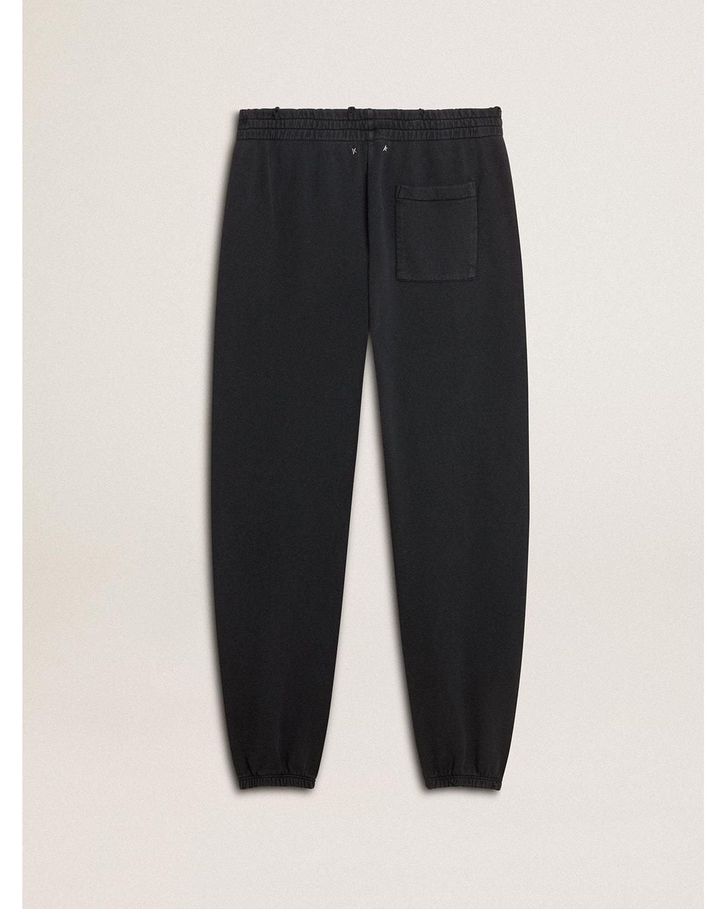Golden Goose Deluxe Brand Black Joggers for men