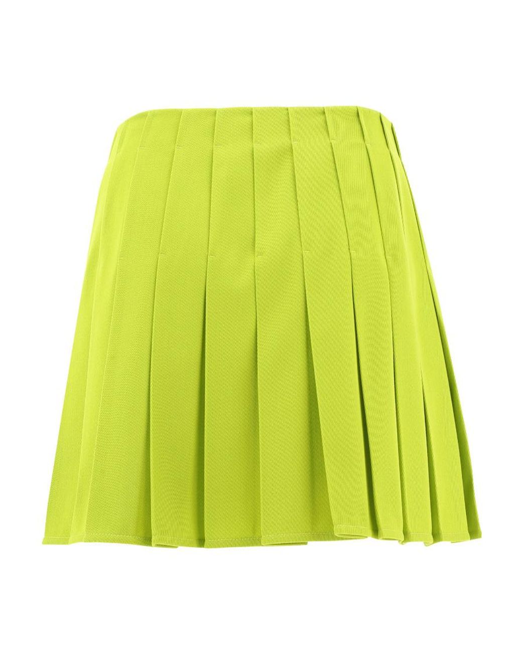 Bottega Veneta Green Pleated Skirt With Buttons