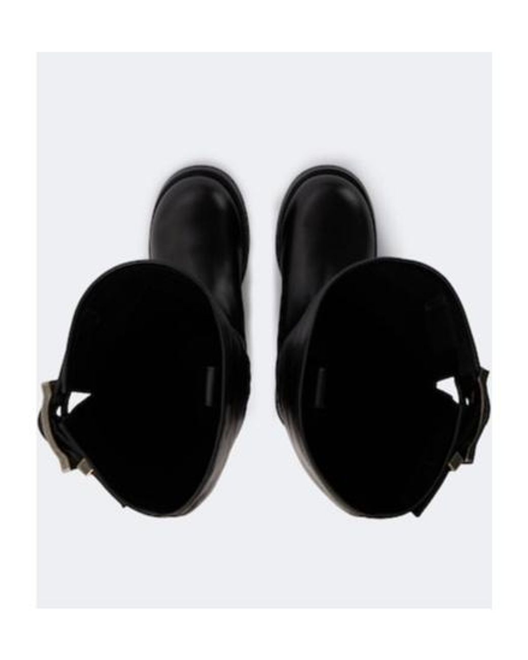 Balenciaga Black Leather Knee-High Boots for men