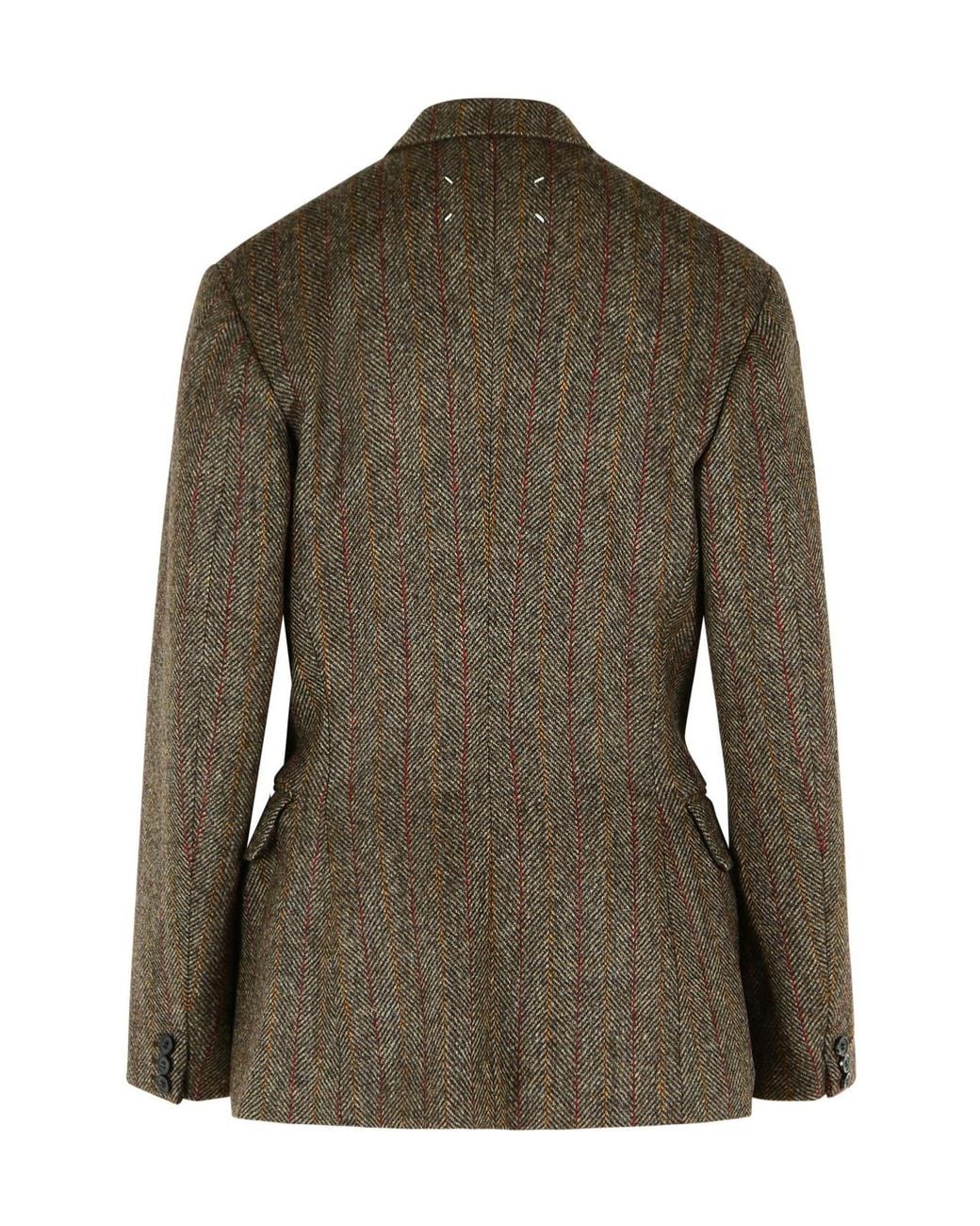 Maison Margiela Green Herringbone Blazer