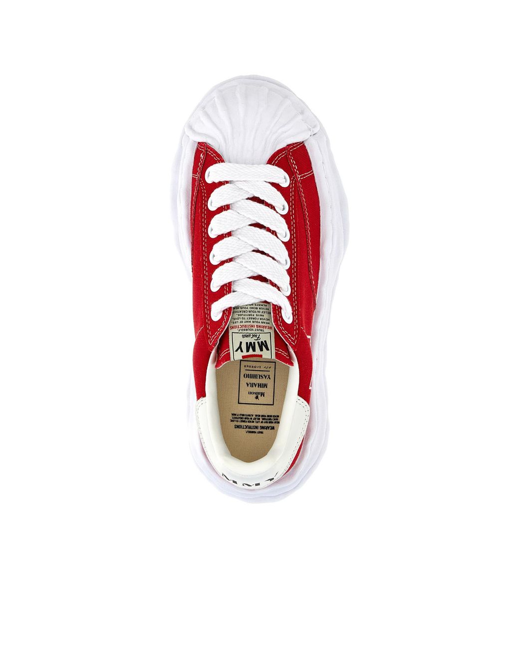 Maison Mihara Yasuhiro Red Blakey Lace-Up Sneakers for men