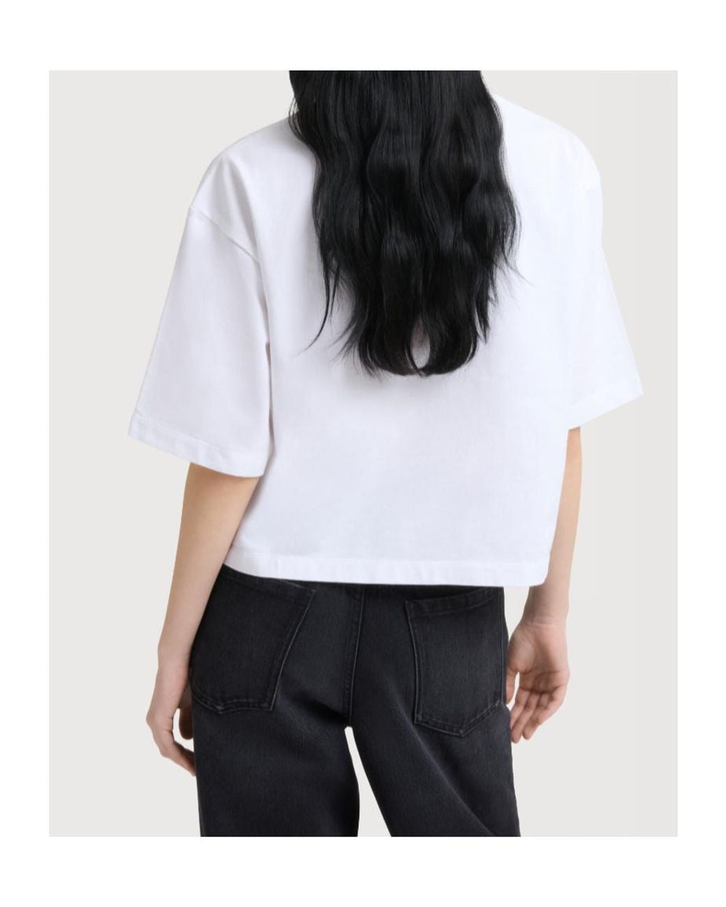 Marni White Jersey Patch Logo T-Shirt