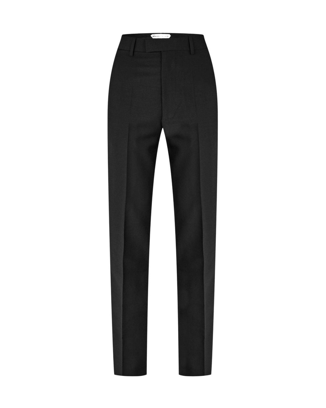 Bottega Veneta Black Highwaisted Straight Cropped Trousers