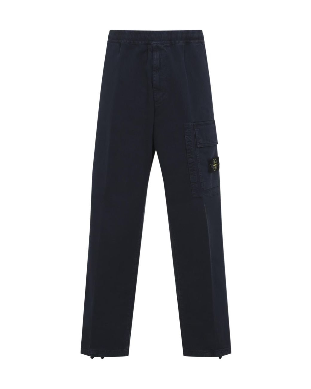 Stone Island Blue Old Effect Jogger Trousers for men