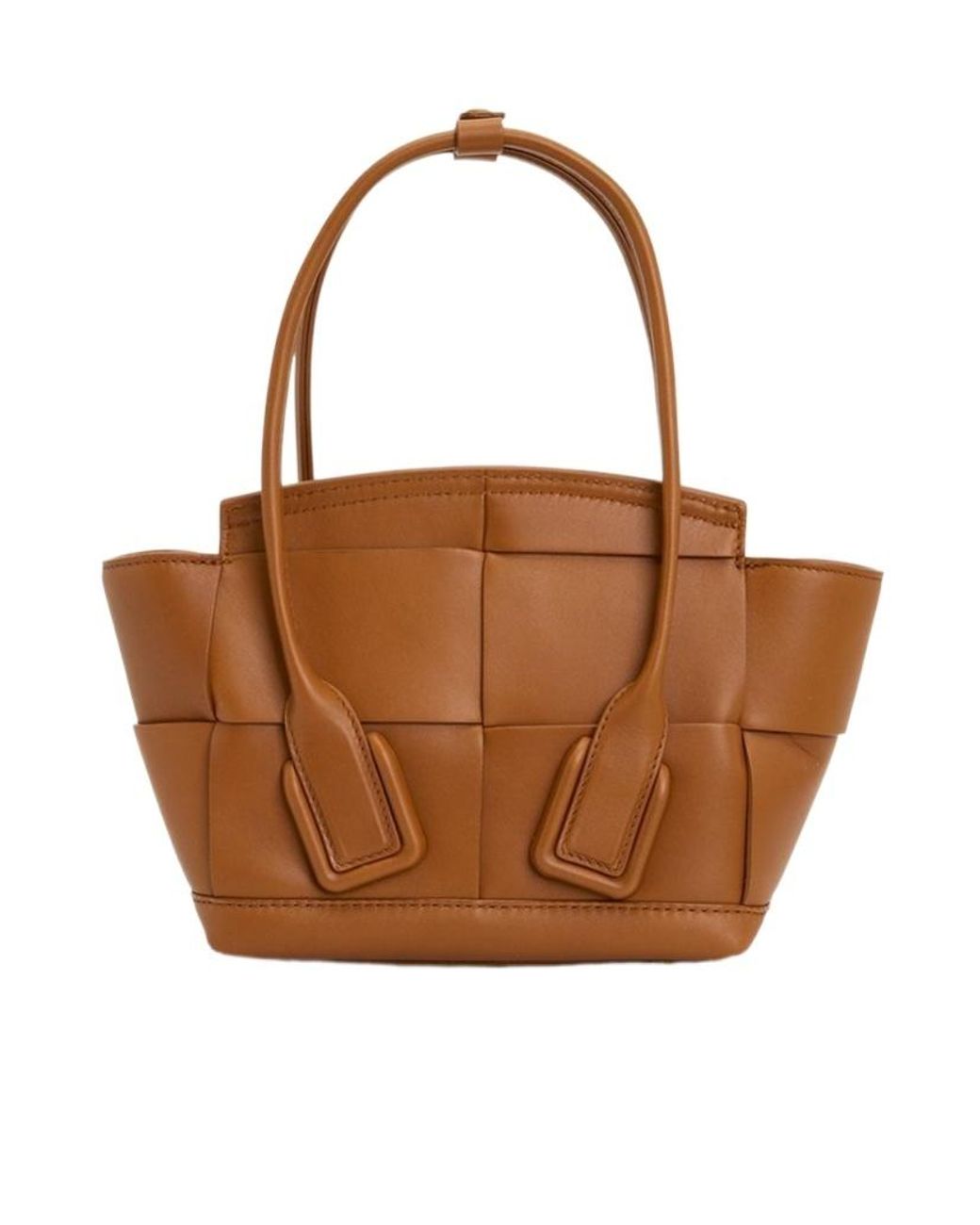Bottega Veneta Brown Double-Handle Shoulder Bag