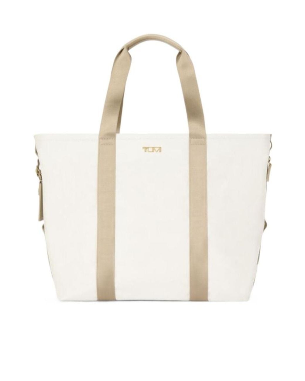 Tumi White Logo-Plaque Luggage-Tag Tote Bag for men